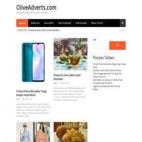 Скриншот главной страницы сайта oliveadverts.com
