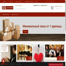 Скриншот главной страницы сайта olvi.pro