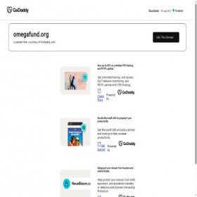 Скриншот главной страницы сайта omegafund.org