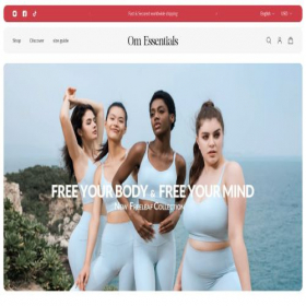 Скриншот главной страницы сайта omessentials.shop