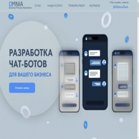 Скриншот главной страницы сайта omnia-ba.ru
