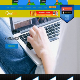 Скриншот главной страницы сайта omniads.biz