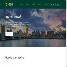 Скриншот главной страницы сайта omnytraders.com