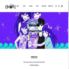 Скриншот главной страницы сайта omoriplush.com