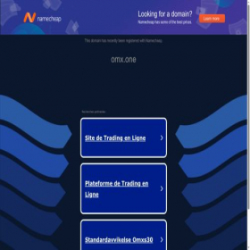 Скриншот главной страницы сайта omx.one
