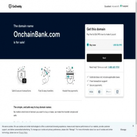 Скриншот главной страницы сайта onchainbank.com