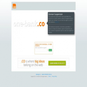 Скриншот главной страницы сайта one-bank.co