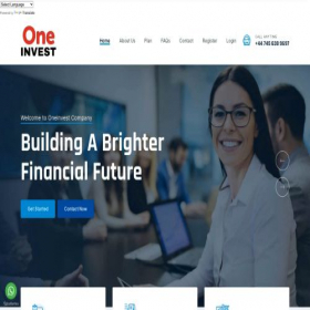 Скриншот главной страницы сайта one1invest.org