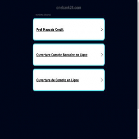 Скриншот главной страницы сайта onebank24.com