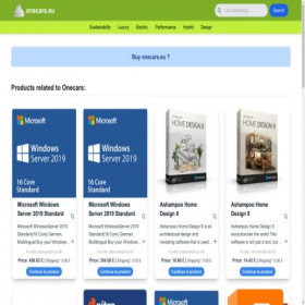 Скриншот главной страницы сайта onecars.eu