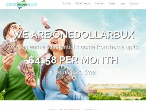Скриншот главной страницы сайта onedollarbux.com