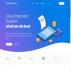 Скриншот главной страницы сайта onepayways.com