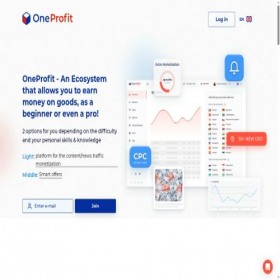 Скриншот главной страницы сайта oneprofit.net