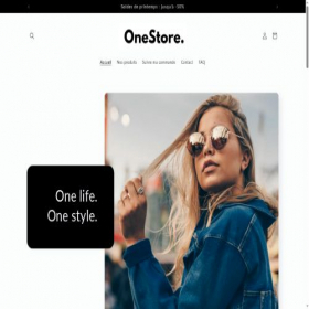 Скриншот главной страницы сайта onestore-shop.com