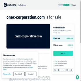 Скриншот главной страницы сайта onex-corporation.com
