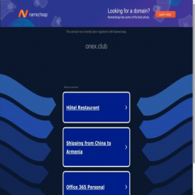 Скриншот главной страницы сайта onex.club