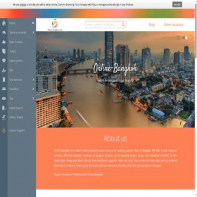 Скриншот главной страницы сайта online-bangkok.com
