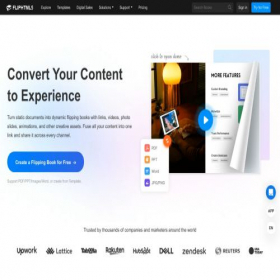 Скриншот главной страницы сайта online.fliphtml5.com