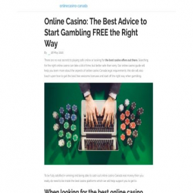 Скриншот главной страницы сайта onlinecasino-canada.info