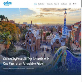 Скриншот главной страницы сайта onlinecitypass.com