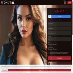 Скриншот главной страницы сайта onlytits.com