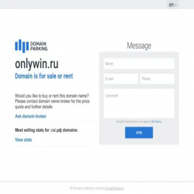 Скриншот главной страницы сайта onlywin.ru