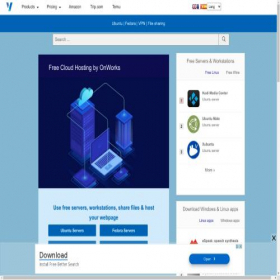 Скриншот главной страницы сайта onworks.net