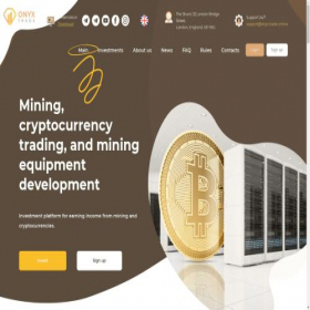Скриншот главной страницы сайта onyxtradeltd.com