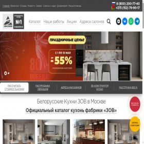 Скриншот главной страницы сайта ooozov.ru