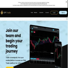 Скриншот главной страницы сайта op-trade.com