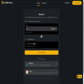 Скриншот главной страницы сайта opbnb-bridge.bnbchain.org