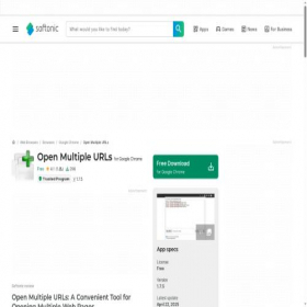 Скриншот главной страницы сайта open-multiple-urls-mid.en.softonic.com