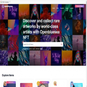 Скриншот главной страницы сайта openblueseanft.com
