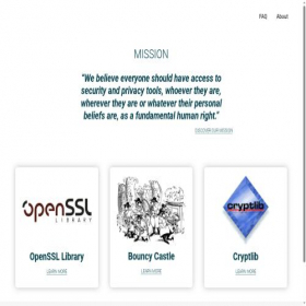 Скриншот главной страницы сайта openssl.org