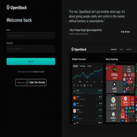 Скриншот главной страницы сайта openstock-ods.vercel.app