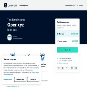 Скриншот главной страницы сайта oper.xyz