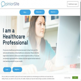 Скриншот главной страницы сайта opinionsite.com