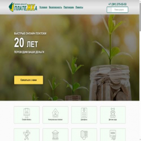 Скриншот главной страницы сайта oplat.online