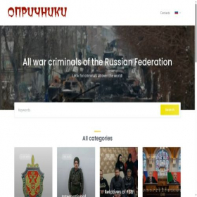 Скриншот главной страницы сайта oprichniki.org
