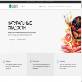 Скриншот главной страницы сайта opt.natsweet.ru