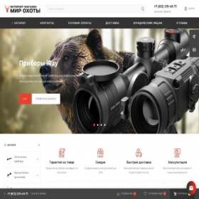 Скриншот главной страницы сайта optics-masters.com