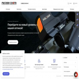 Скриншот главной страницы сайта opticshunter.shop
