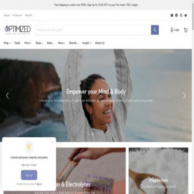 Скриншот главной страницы сайта optimized.co.za