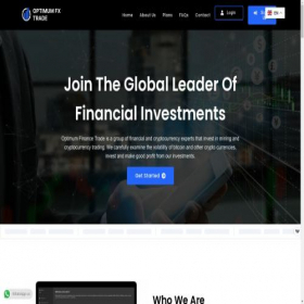 Скриншот главной страницы сайта optimumfinancetrade.com