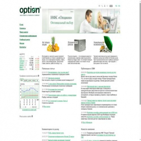Скриншот главной страницы сайта option.ru