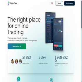 Скриншот главной страницы сайта optionflare.net