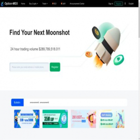 Скриншот главной страницы сайта optionmexc.com
