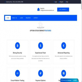 Скриншот главной страницы сайта optionstockmarketsltd.com