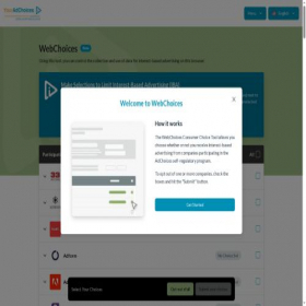 Скриншот главной страницы сайта optout.aboutads.info