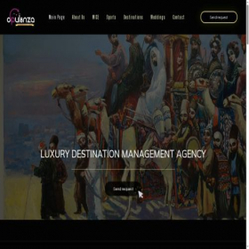Скриншот главной страницы сайта opulenza.travel
